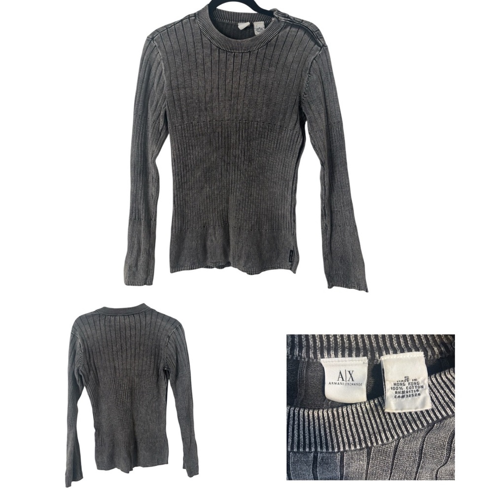 Armani Exchange Zip Shoulder Sweater - Picture 1 of 4